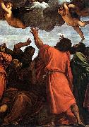 TIZIANO Vecellio Assumption of the Virgin (detail) rt oil painting on canvas
